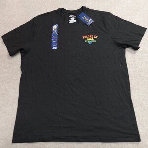 Polo Ralph Lauren Shirt Large Black Chest Shield NEW